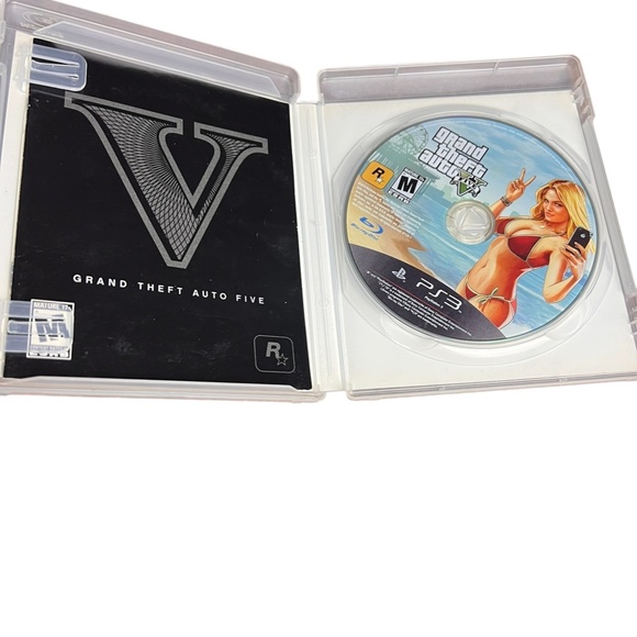 Grand Theft Auto V GTA 5 (Sony PlayStation 3, 2013) Complete w/Case & Manual - Picture 2 of 3